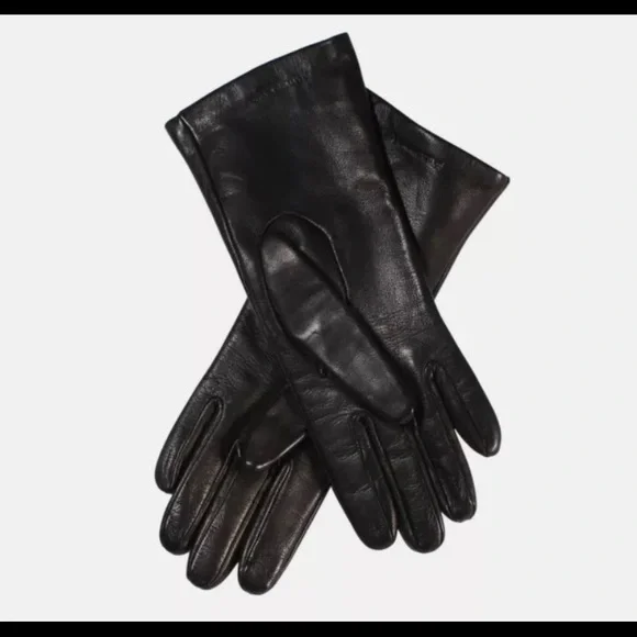 BURBERRY Black Brand Stamped Gloves - Picture 2 of 3